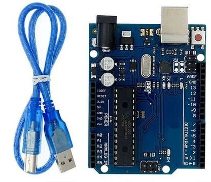 MINAKSHI ELECTRONICS Rduino UNOR3 With USBCable Micro Controller Board,1Ft Cable length, &1CABLE FREE Electronic Components Electronic Hobby Kit