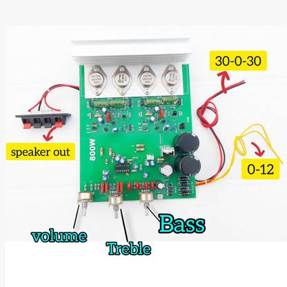 BBofficial 800W Amplifier Board with 3055 2955 transistors Electronic Components Electronic Hobby Kit