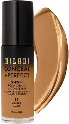 MILANI Conceal + Perfect 2-in-1 Foundation + Concealer - Amber 30 ml Foundation