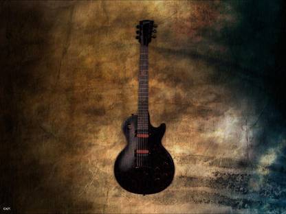 Music Guitar HD Wallpaper Print Poster on LARGE PRINT 36X24 INCHES Photographic Paper