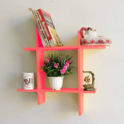 ItsTrendingWood Small wall shelves for living room, bedroom and bathroom for wall decor Wooden Wall Shelf