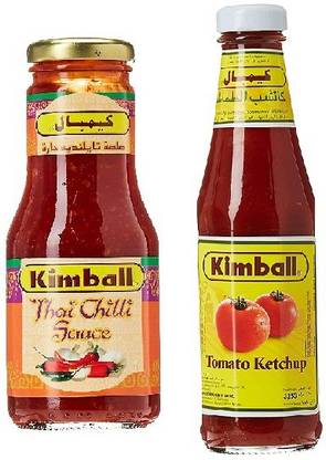 Kimball Thai Chilli Sauce & Tomatto Ketchup 300g&325g(Pack of 2)|(Imported) Sauces