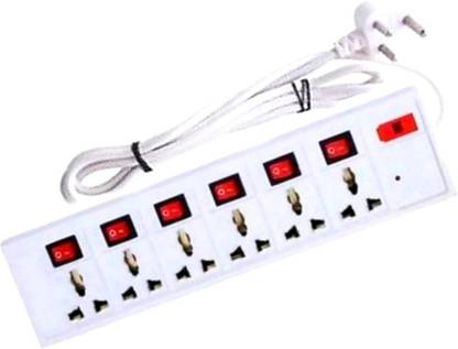 Sanhan EXTENSION BOARD MULTI PLUG 3.5 M long wire with 6 Socket and fuse 6  Socket Extension Boards