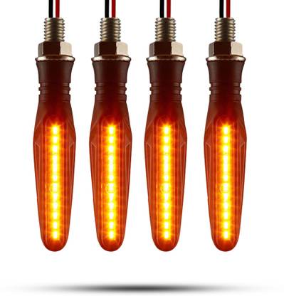 Autofledge Front, Rear, Side LED Indicator Light for Bajaj, Bullet, Datsun, Hero, Honda, KTM, Kawasaki, Royal Enfield, TVS, Universal For Bike, Yamaha 3 Series, 4 Series, 5 Series, 6 Series