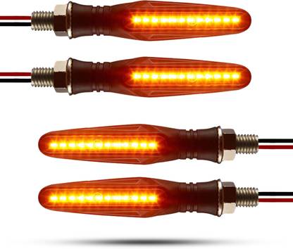 Autofledge Front, Rear, Side LED Indicator Light for Bajaj, Bullet, Datsun, Hero, Honda, KTM, Kawasaki, Royal Enfield, TVS, Universal For Bike, Yamaha 3 Series, 4 Series, 5 Series, 6 Series