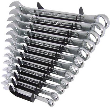 REES52 Spanner Wrench Ratchet Ring Box Set Kit Set Spanner Wrench Ratchet Ring Box Set Kit Double Sided Combination Wrench