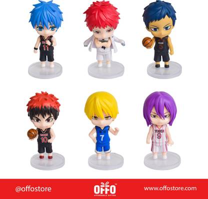 OFFO Kuroko No Basket Action figures [9cm] for home decors, office desk & study table