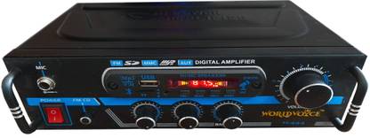 world voice Bluetooth Blue Color Digital Amplifier 4440 Double IC BT/USB/SD-Card/FM/AUX 160 W AV Power Amplifier