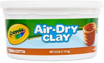 CRAYOLA Air Dry Clay, Terra Cotta No Bake Modeling Clay for Kids, 2.5lb