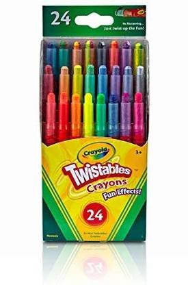 CRAYOLA Fun Effects Mini Twistables Crayons, 24-Count, 1 pack