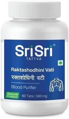 Sri Sri Tattva Raktashodhini Vati 60 x 3 = 180 tabs