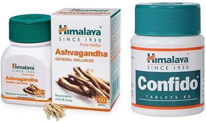 HIMALAYA Ashwagandha & confido 60T(Pack of 2)