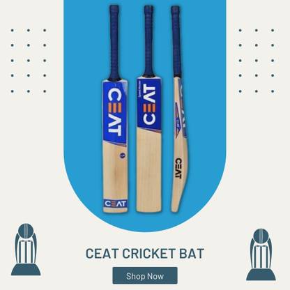 Ceat six hitman CEAT poplar willow cricket bat Poplar Willow Cricket  Bat For 15+ Yrs