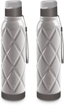 FLAIR एक्सेल प्लास्टिक इंसुलेटेड ग्रे रंग (2 का सेट) 700 ml बॉटल