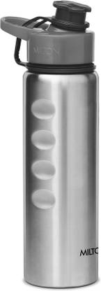 MILTON Gripper Stainless Steel Water Bottle, 750 ml, Silver 750 ml Steel Bottle