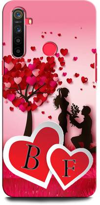 GRAFIQE Back Cover for Realme 6 Pro BF, B LOVE F, F LOVE B, B LETTER, F LETTER, BF NAME