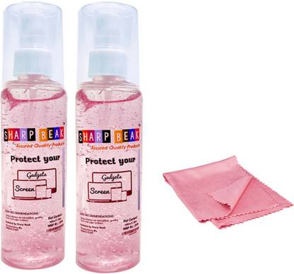 Sharp beak Pink 2 Screen Clean & Shine Gel 100ml - Protect Your screen From Dust , Bacteria for Mobiles, Computers, Laptops