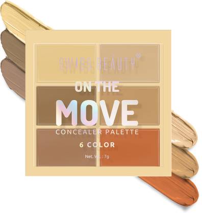 SWISS BEAUTY 6 Color On the Move Concealer Palette - (Medium Beige, 7g) Concealer