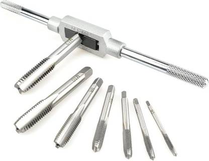 kts12 M3 to M12 Metal Hand Screw Machine Metric Taper Plug Tap Drill Bit Kit with Tap Wrench