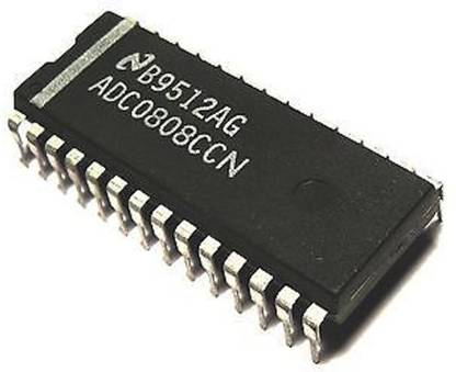 e4u ADC0808CCN 8 Bit Microprocessor Compatible ADC IC DIP-28 Package - 1 No Electronic Components Electronic Hobby Kit