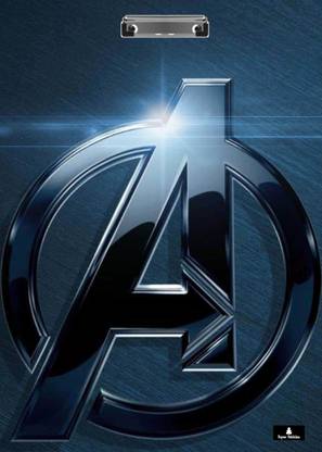 paper pebbles avengers logo design exam pad size (9.5 x14.5) Inch