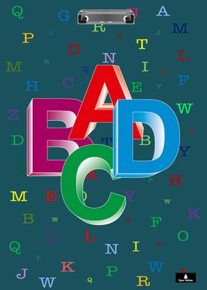 paper pebbles abcd dot design exam pad size (9.5 x14.5) Inch