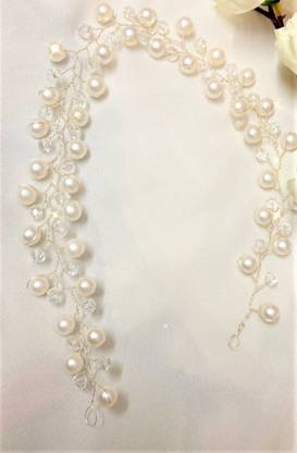 INAA Hair accessories Vine/clip made with pearls and crystal beads Hair Chain