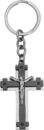 M Men Style Personalised Engraved Cross Design Keychain Skey202159 Key Chain