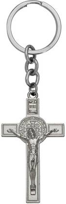 M Men Style Jesus on Cross Crucifixion Christian Keychain Skey202163 Key Chain