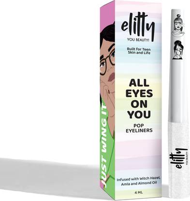 Elitty Pop Eyeliner, Long Lasting, Vegan & Cruelty Free, 4 ML- Cloud Nine (White) 4 ml