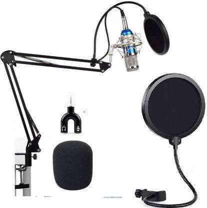 Cezo BM 800 Professional Condenser Microphone with 3.5 mm Audio Jack - Blue Microphone