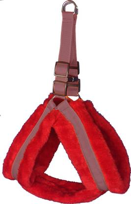 ALCAZAR Dog Collar & Leash Soft Fur Padded, Adjustable (Recommanded for 24-35KG PET) Dog Standard Harness