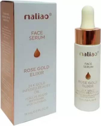 maliao Rose Gold Elixir 24 K Gold Infused Beauty Oil Face Serum Primer  - 15 ml