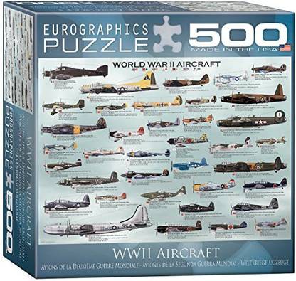 EuroGraphics War II Aircraft Puzzle, 500-Piece
