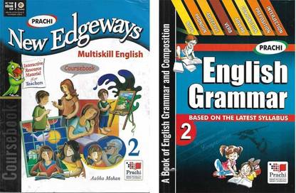 Prachi New Edgeways Multiskill English Coursebook + English Grammar (Pack Of 2 Book) (Class -2)