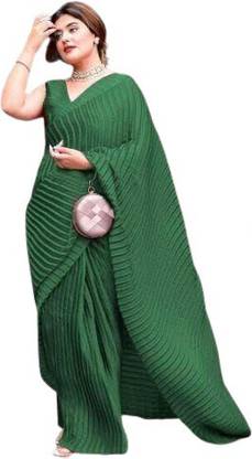 Plain Bollywood Silk Blend Saree