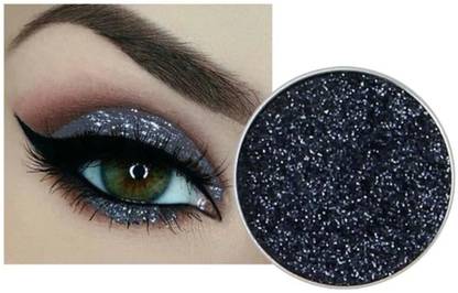 tanvi27 Black Loose Shimmer MultiUse Eye Shadow Glitter Powder Pigment Eye Makeup