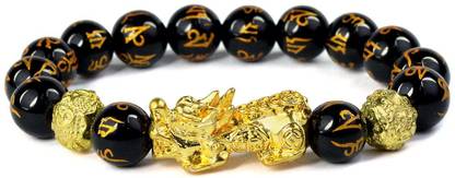 Jakha Black Obsidian Pixiu Bracelet Decorative Showpiece  -  2 cm
