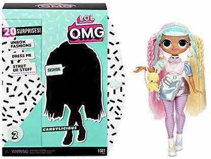 LOL Surprise O.M.G. Candylicious Fashion Doll with 2 Surprises, Multicolor