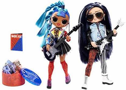 LOL Surprise O.M.G. Remix Rocker Boi and Punk Grrrl 2 Pack – 2 Fashion Dolls with Music