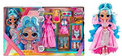 LOL Surprise OMG Queens Splash Beauty Fashion Doll with Match Fashion Looks,579939  - 7.6 inch