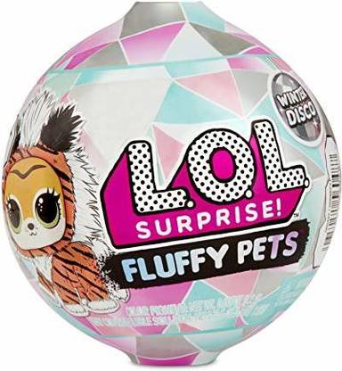 LOL Surprise Fluffy Pets Winter Disco Series with Removable Fur,560487E7C  - 9.6 inch