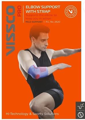 VISSCO ELBOW SUPPORT WITH STRAP 2620 XXL Elbow Support