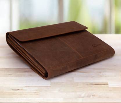 Czar Leder Leather Expanding file folder