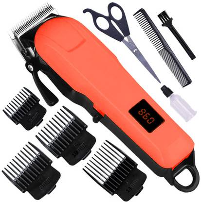 K E I Professional Hair Clipper Hair & Beard Trimmer Razor With LED Display Trimmer 240 min  Runtime 1 Length Settings