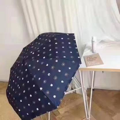 KEKEMI 3 Fold Manual Sun & Rain Umbrella