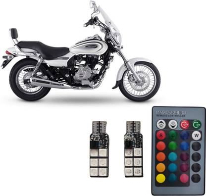 Karon Enterprise RGB Parking Light with remote controller for Bajaj Avenger Indicator Light Motorbike LED for Bajaj (12 V, 5 W)