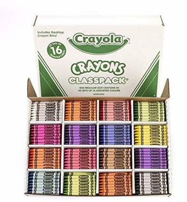 CRAYOLA Crayon Classpack, School Supplies, 16 Colors (50 Each), 800 Ct, Standard , Red
