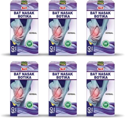 S B HERBO PHARMACEUTICAL Ayurvedic Magic Bat Nasak Botika Muscle Joint Pain Relief Capsule 360 Capsules
