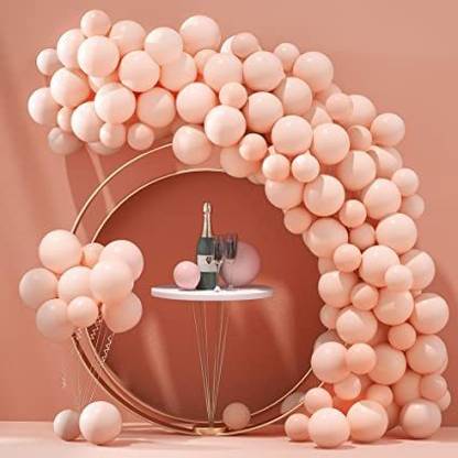 R G ACCESSORIES Solid 50pcs Nude balloon garland kit for birthday, wedding, baby shower Balloon